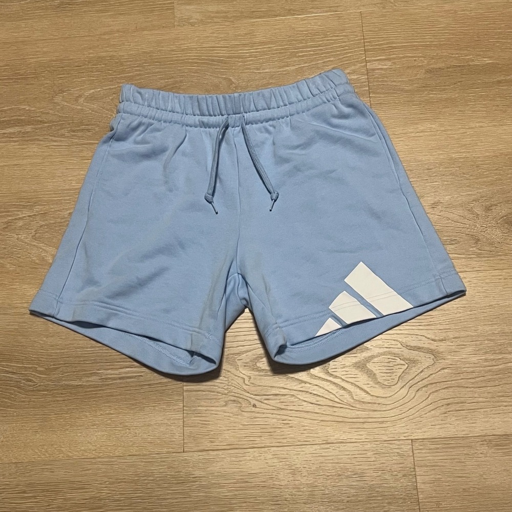 Adidas Womens Future Icons Light Blue Sweat Shorts Size S Sportswear Loungewear